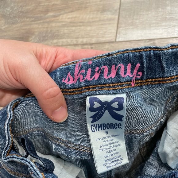 Gymboree skinny denim jeans with bow detailing - Picture 4 of 5